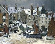 Hayley Lever Winter, St. Ives oil painting